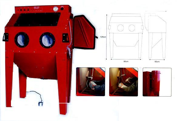 Cabina di sabbiatura verticale da 350 litri (DJ-SBC350)